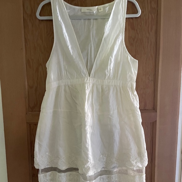 White Sleeveless Midi Sundress by "Feather & Bone" - Picture 2 of 6
